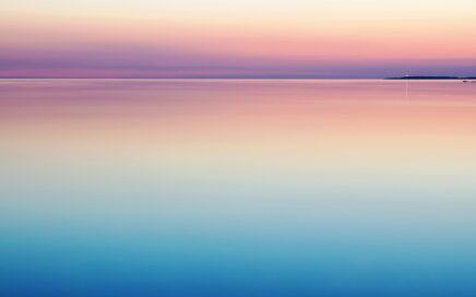 photo of blue and pink sea