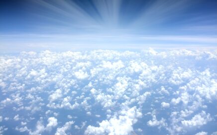 aerial photograph of clouds