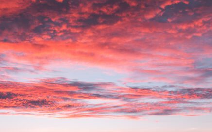 red clouds in the sky