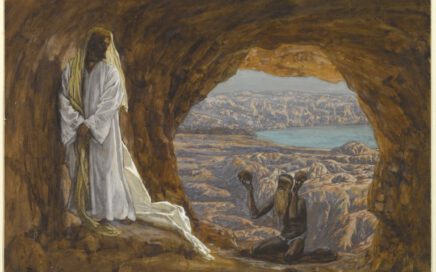 Jesu Versuchung in der Wüste durch den Teufel